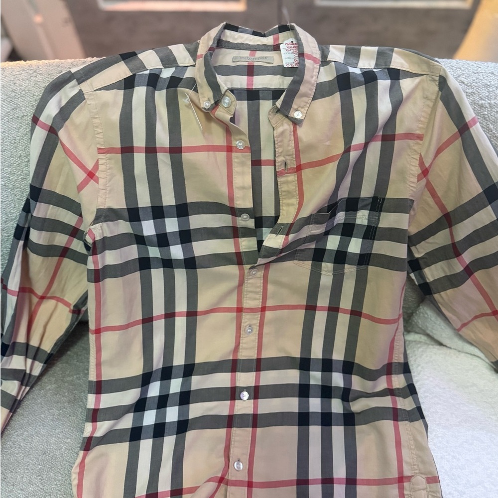Men's Burberry Plaid Shirt
